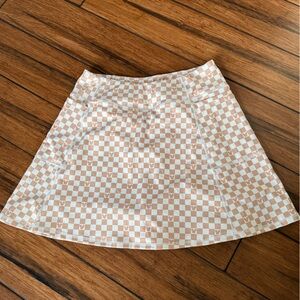 Disney Mickey check active skirt sz small built in shorts